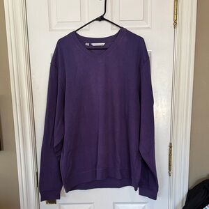 Cutter Buck Men's V-Neck Sweater in Rich Purple